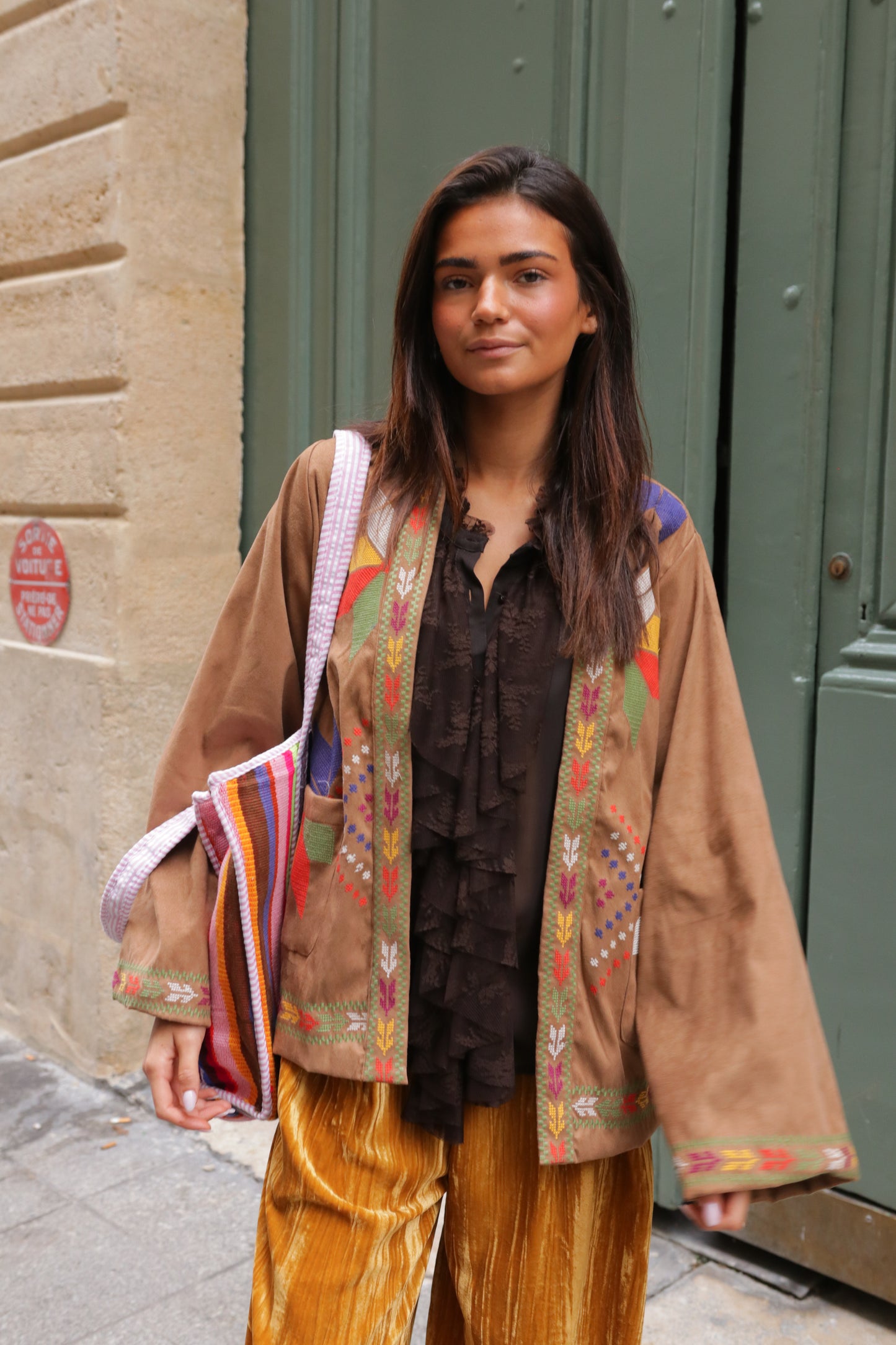 Veste Broderie Nomade