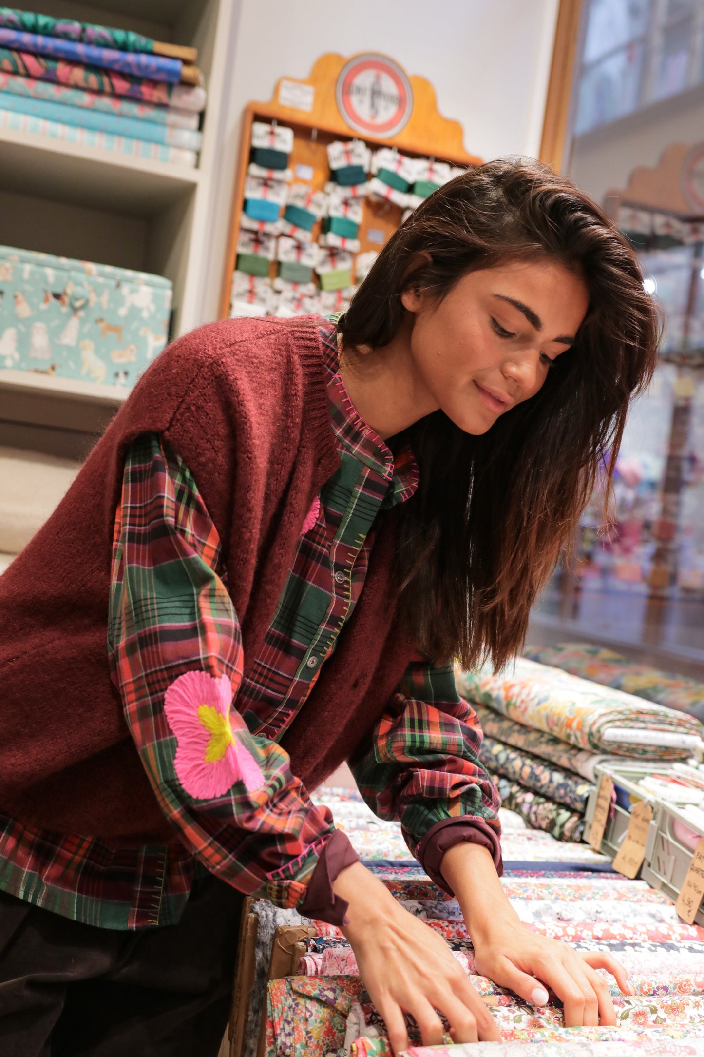 Gilet Moka Doux Vin rouge