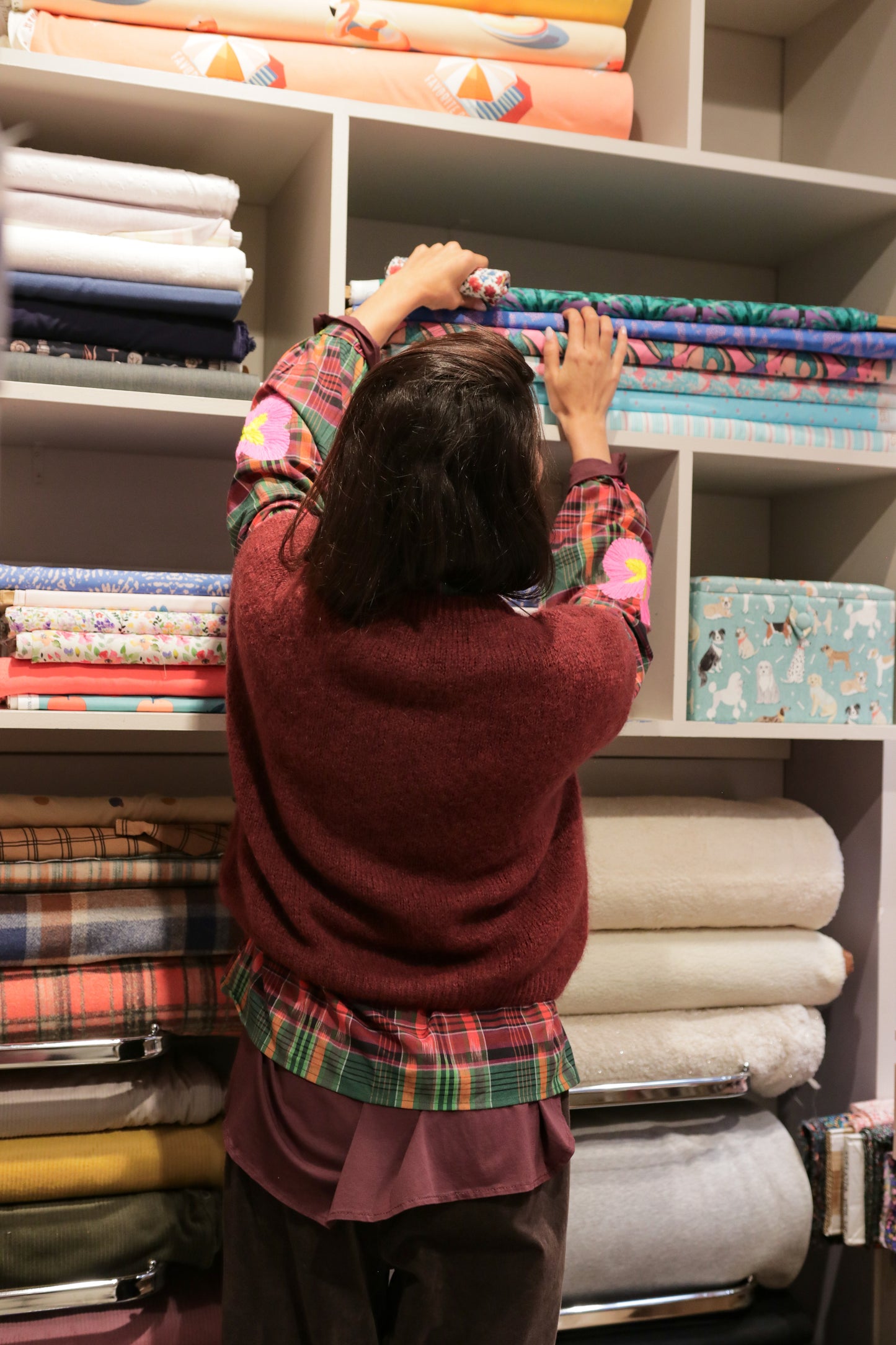 Gilet Moka Doux Vin rouge